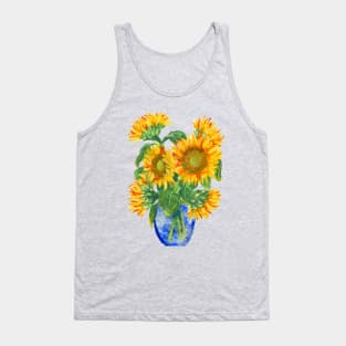 Painted Sunflowers Tank Top